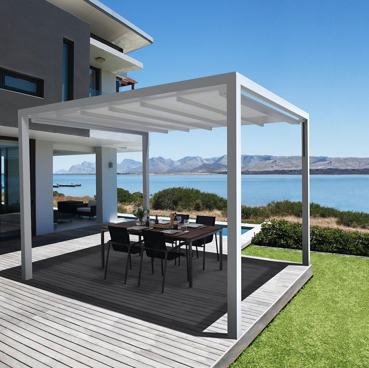 Pergola am Meer